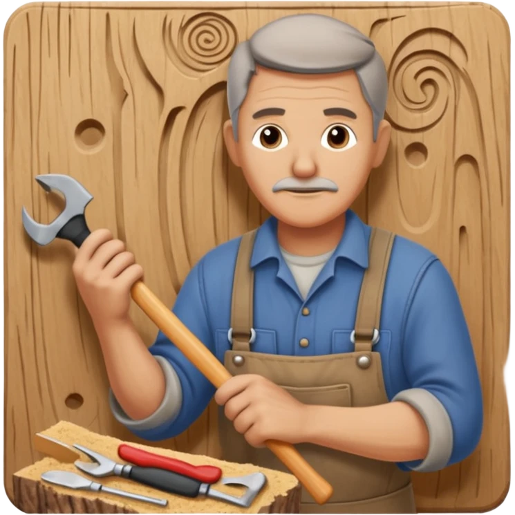 Wood Carving Craftsman emoji