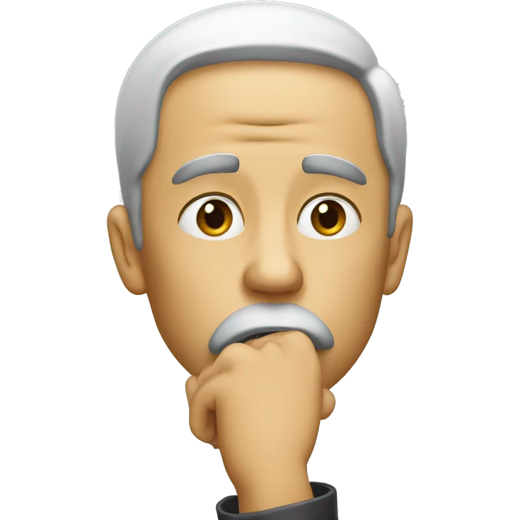 man shushing emoji