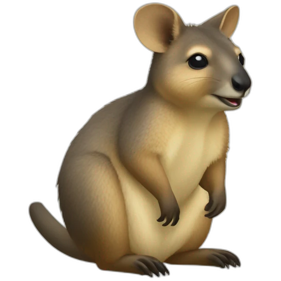 melancholic quokka wallaby emoji