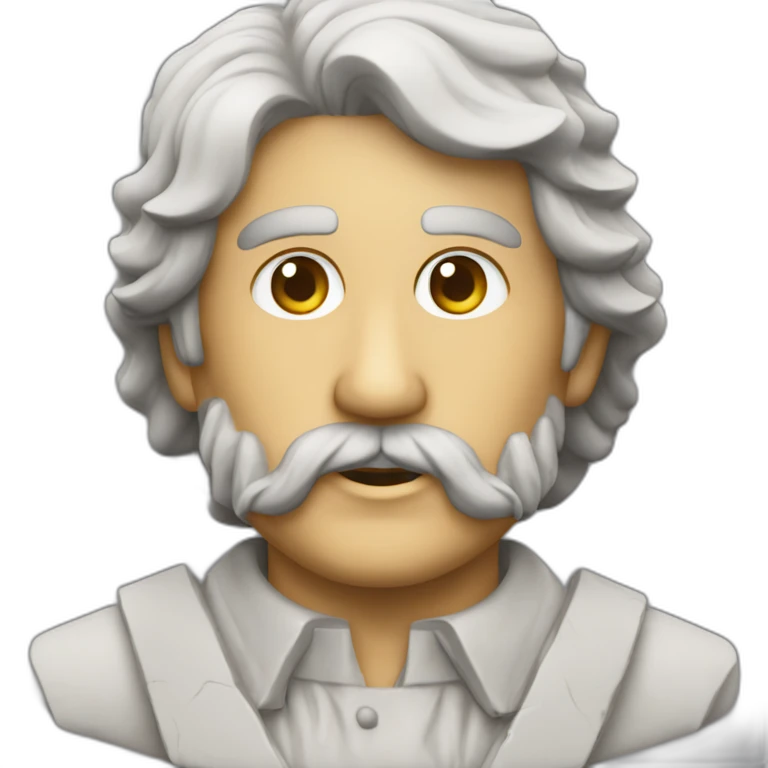 estatua griega de negocios emoji