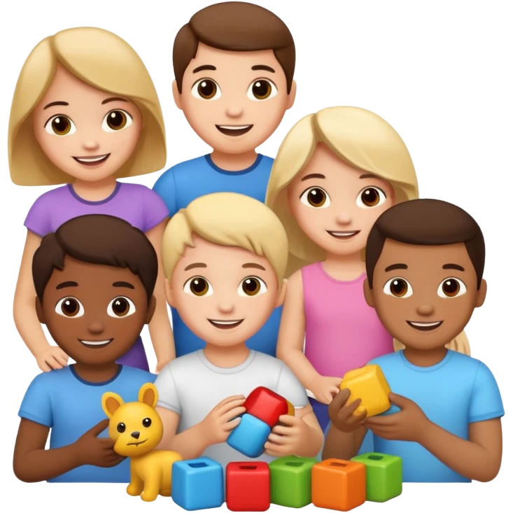 Cute kids emoji