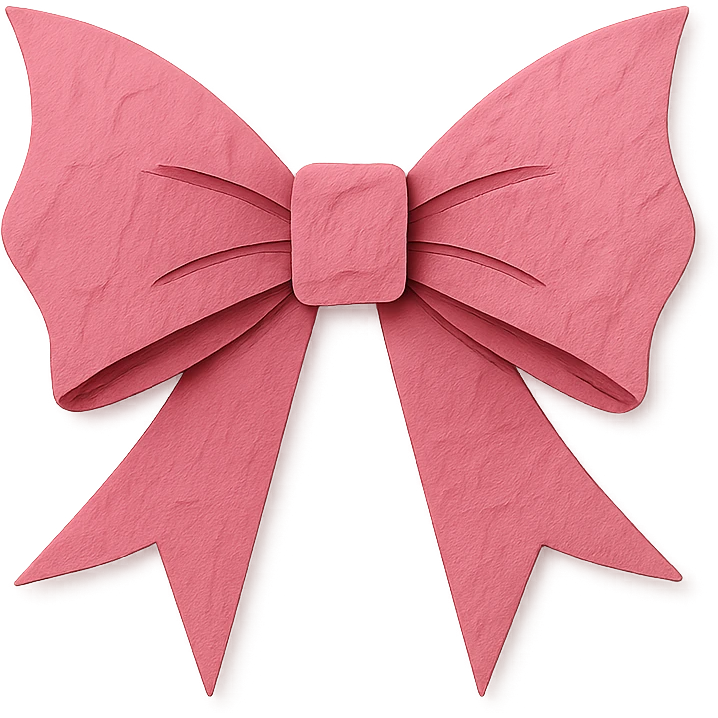 pink gothic bow emoji