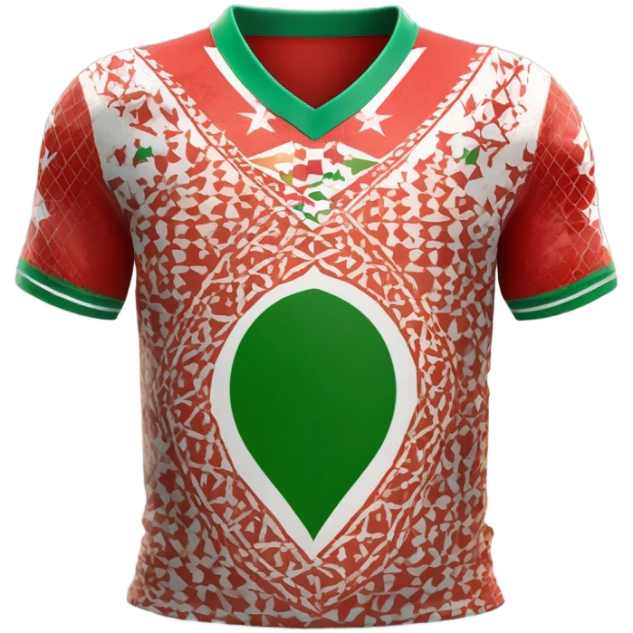 maillot foot maroc  emoji