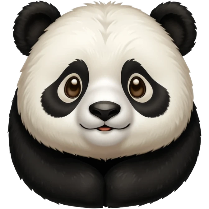 panda that is fully amber-coloured emoji