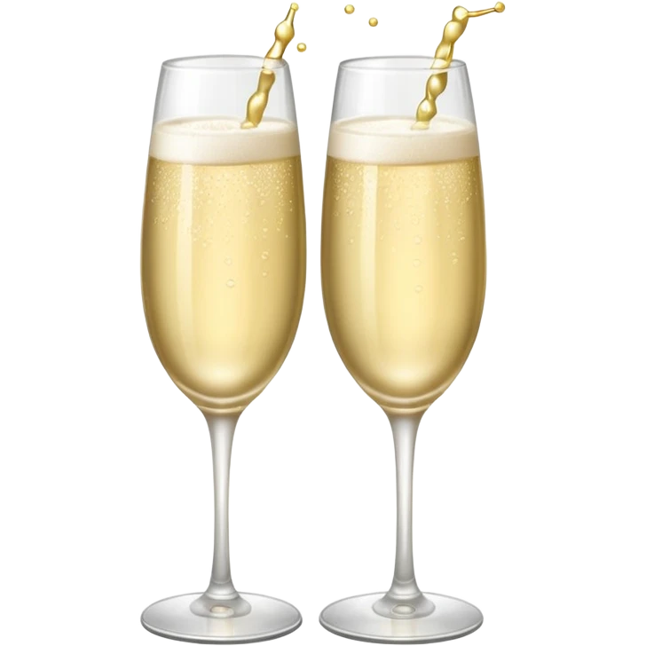 2 glasses of white champagne   emoji
