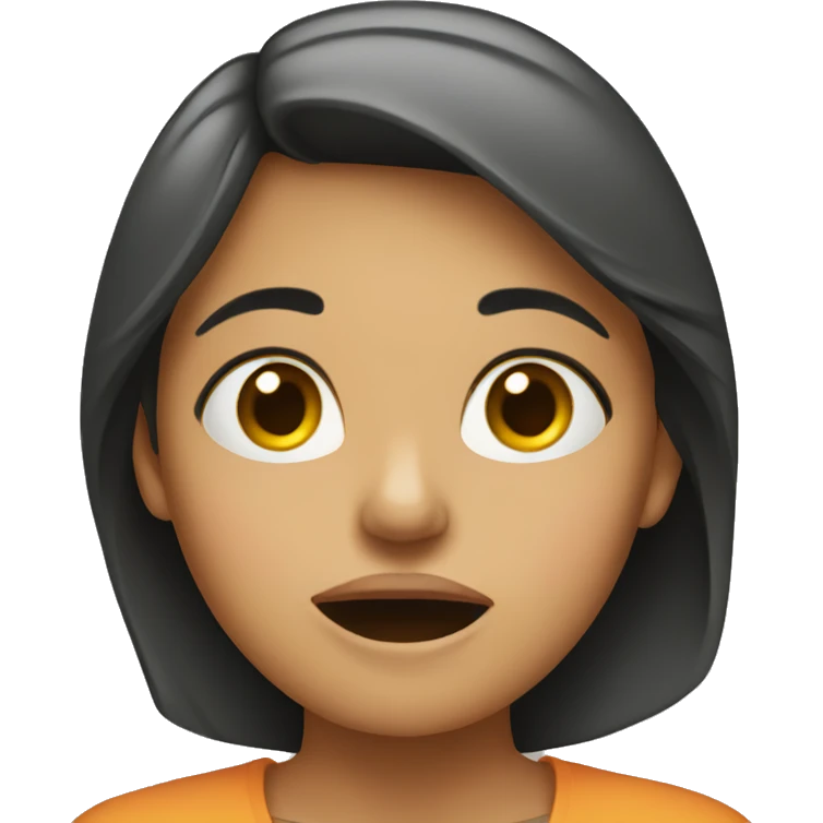 Girl signaling being quiet  emoji