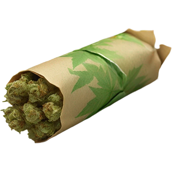 Rolled cbd joint  emoji