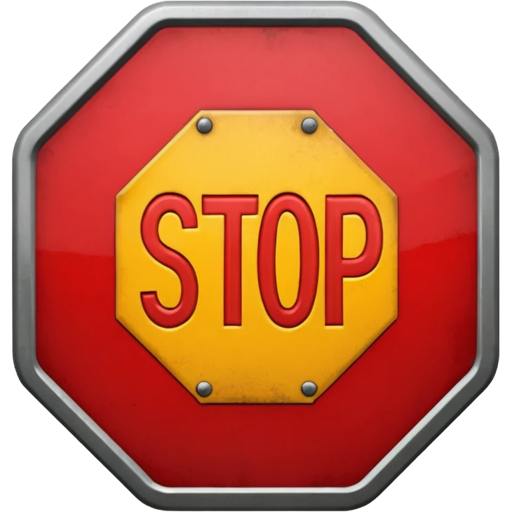 stop sign emoji
