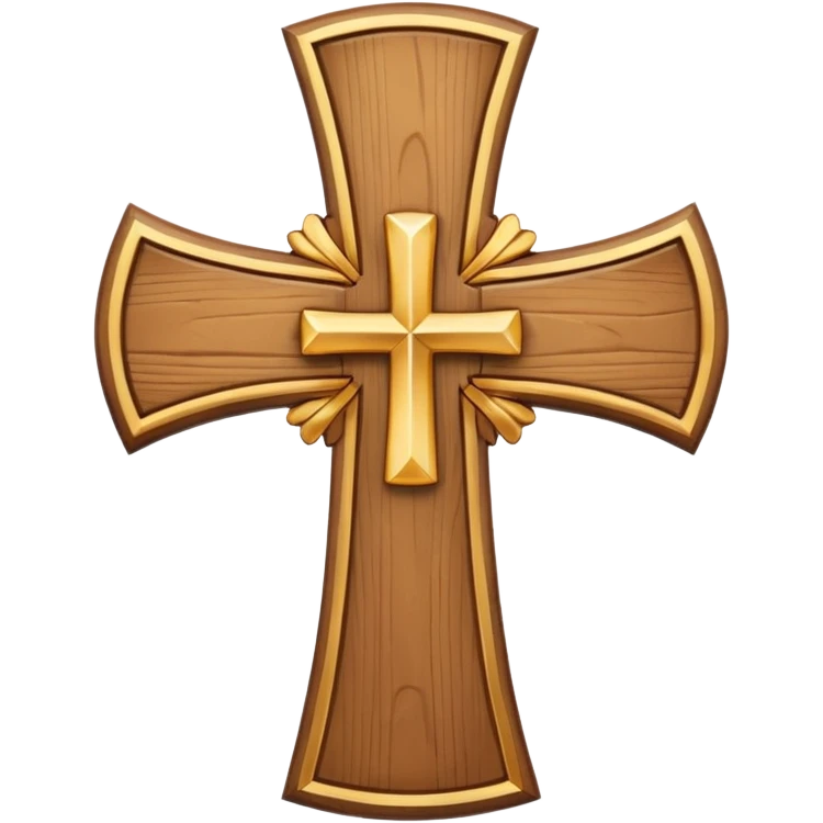 Cute Christian cross emoji