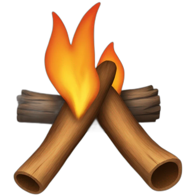 camp fire emoji
