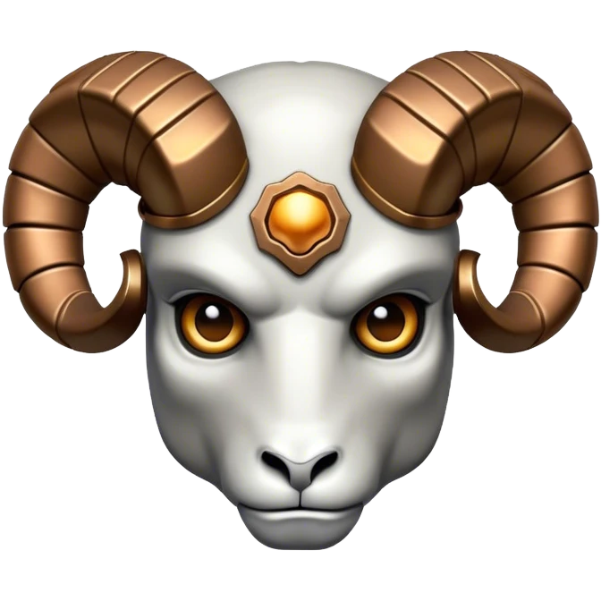A terminator style Ram  king emoji