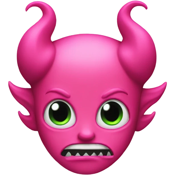 Pink devil  emoji