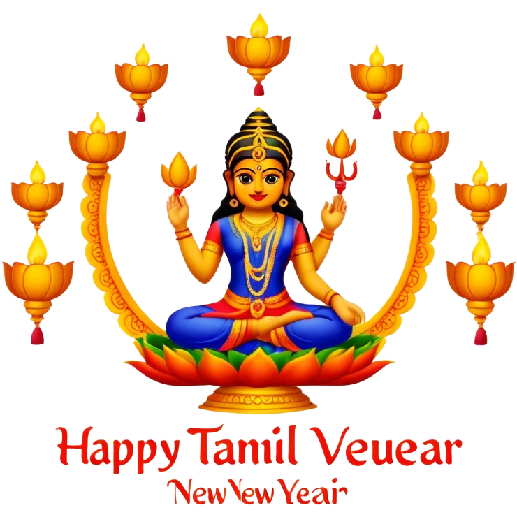 Happy Tamil New year in tamil text emoji