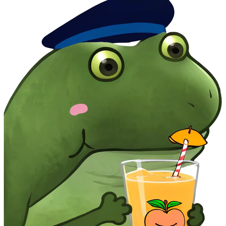 peach drooling emoji