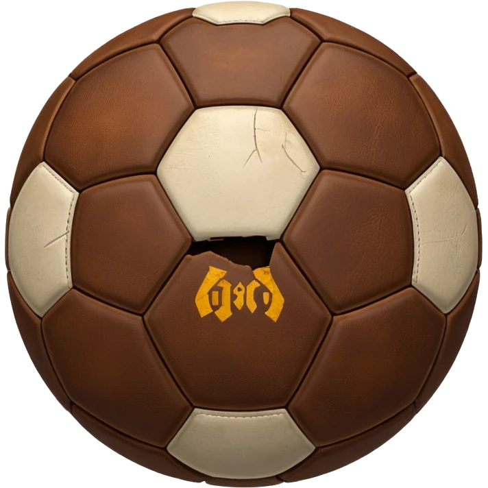 1800's brown soccer ball emoji