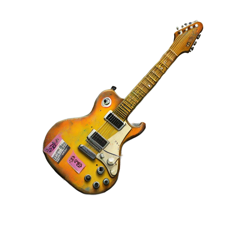Rancid punk guitar emoji