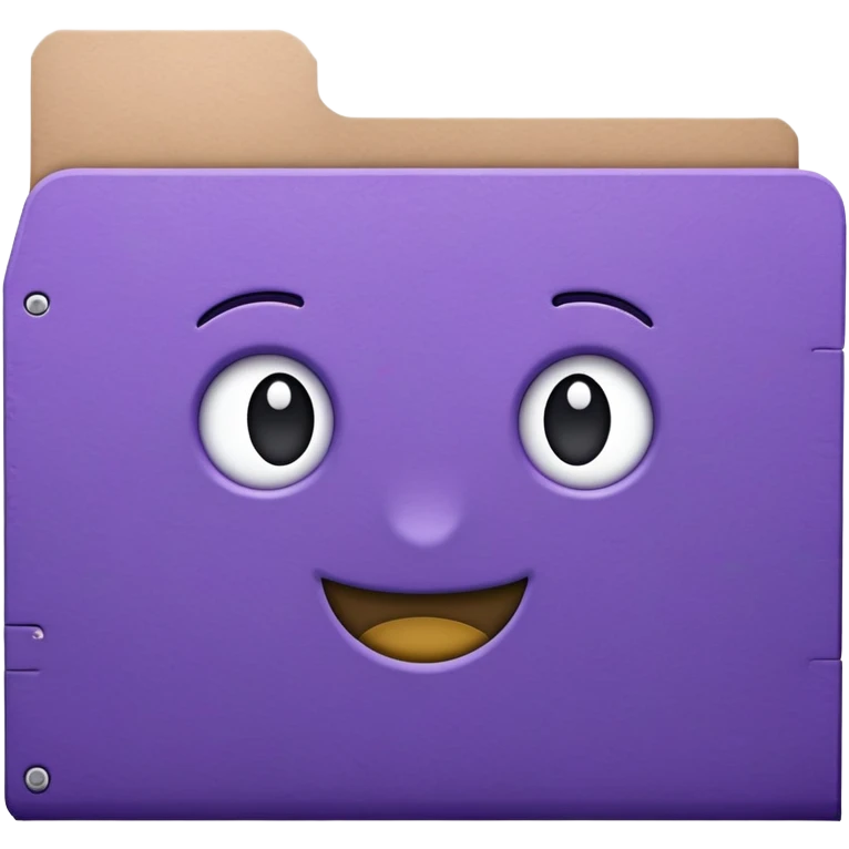 Purple file folder emoji