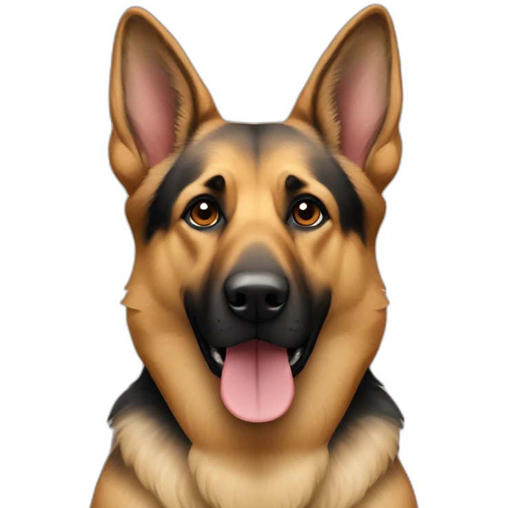 German shepherd and Indian periah dog mix emoji