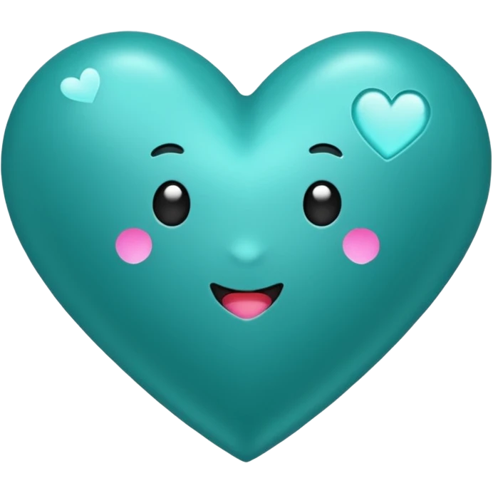 Teal heart with 'you rock 🌟!'  emoji