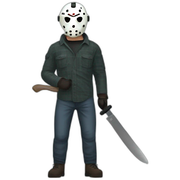 Jason Voorhees with knife emoji