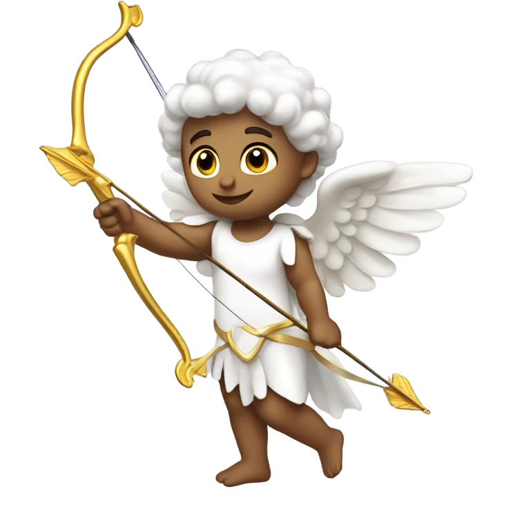 cupid angel archer holding a bow with arrow emoji