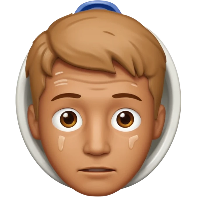 Man Head in toilet  emoji