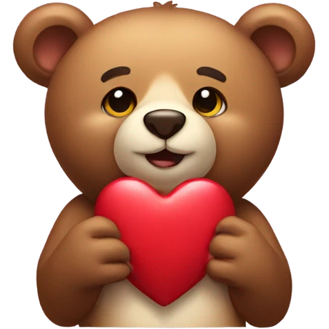 bear with heart emoji