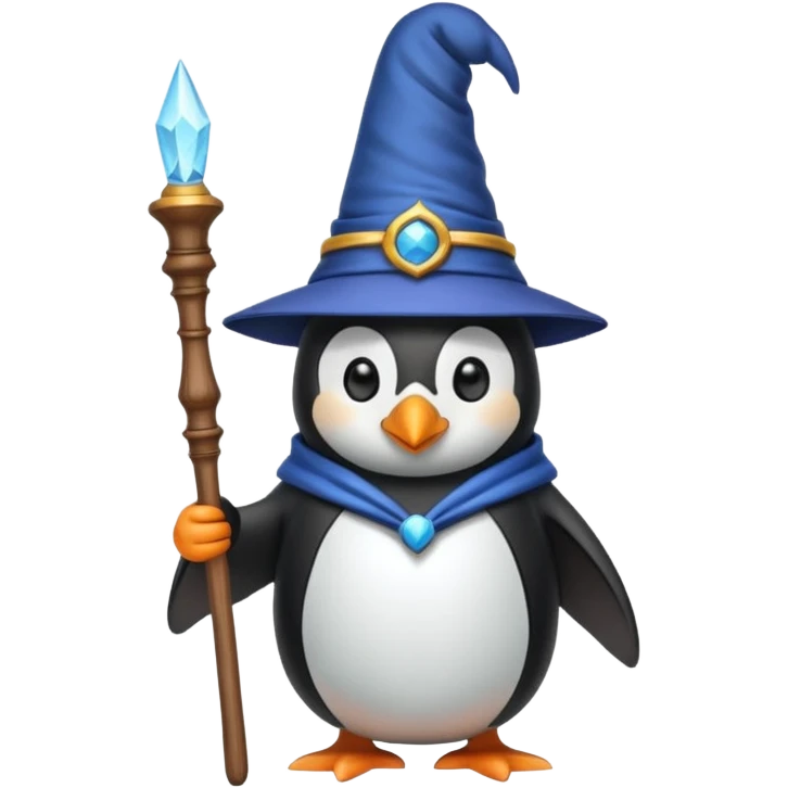 Penguin Wizard emoji
