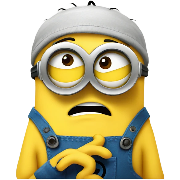 Confused minion emoji