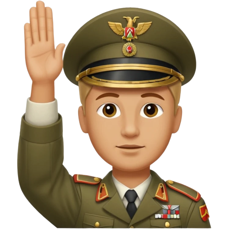 an ancient roman republic soldier doing a WW2 german salute emoji