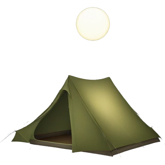 tent at night (windows) emoji