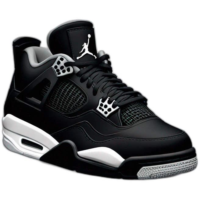 Jordan 4 black cat emoji