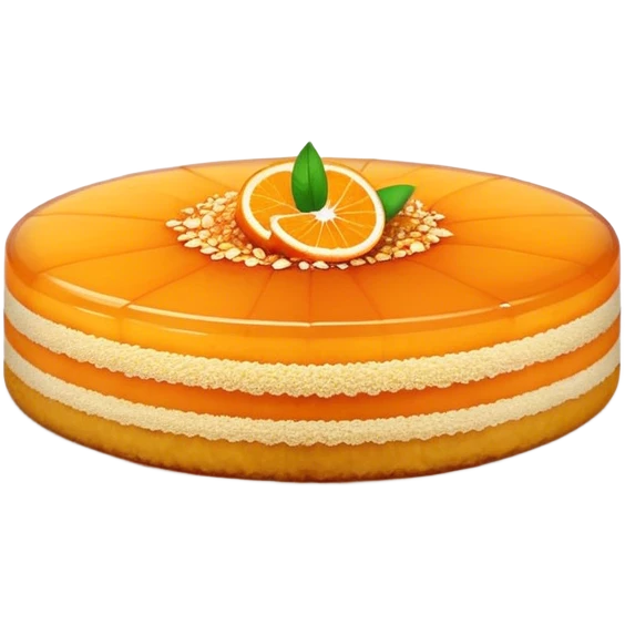 arabic orange kunafa from side angle emoji