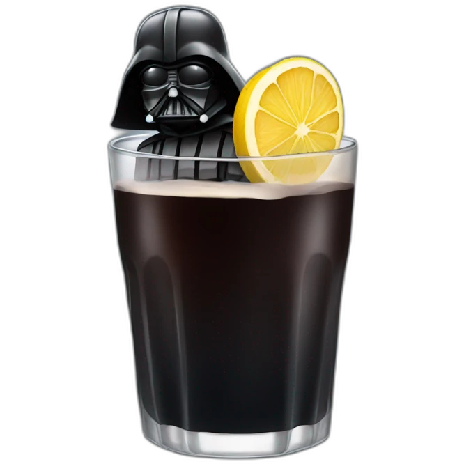 Dark vador drink emoji