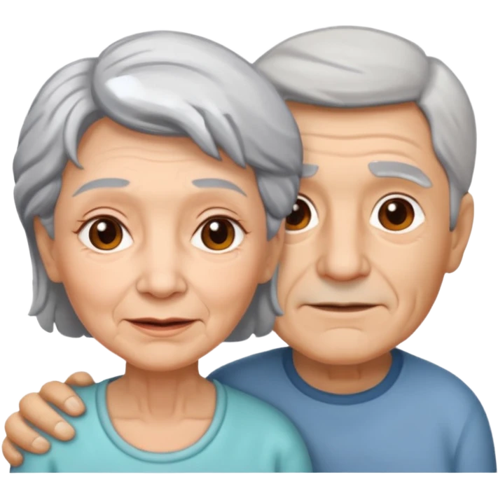 lo mismo que estas haciendo solo coloca alado de la abuela un hombre emoji