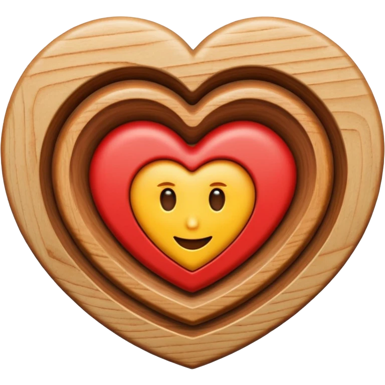 emoji heart + tree rings inside emoji
