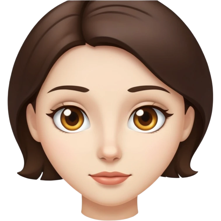 Fair skin Brunette emoji
