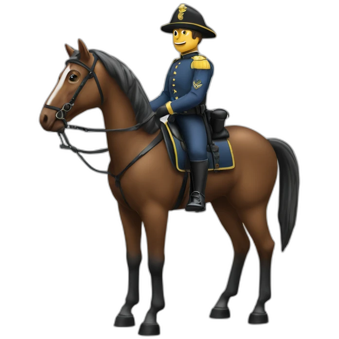 Gendarme à cheval emoji