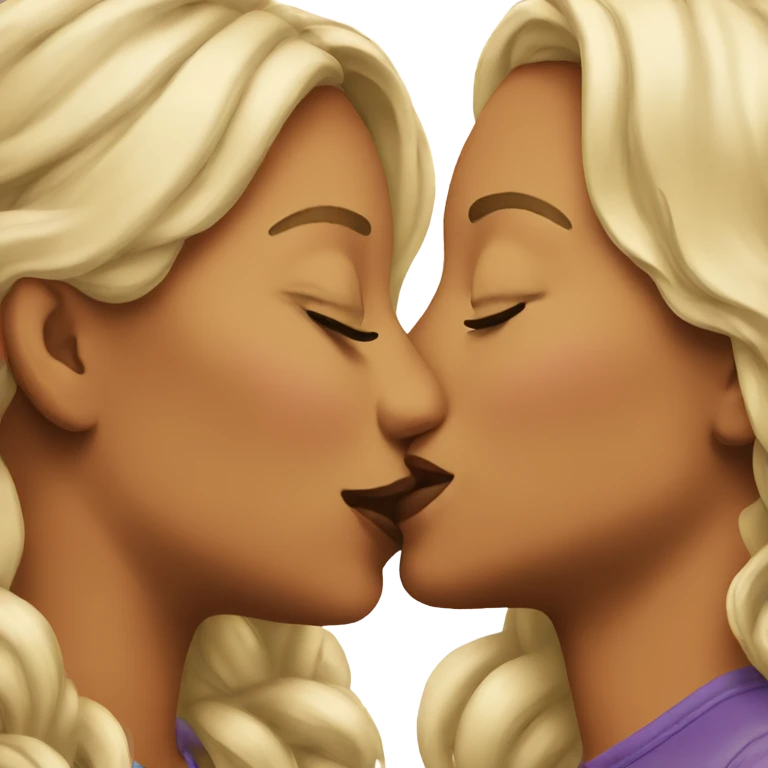 lesbians kissing  emoji