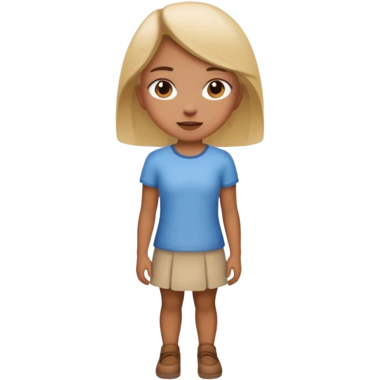 Naked girl standing emoji