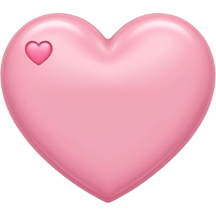 Baby pink heart with bet  emoji