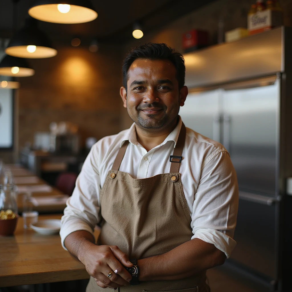 An Indian restaurant owner emoji