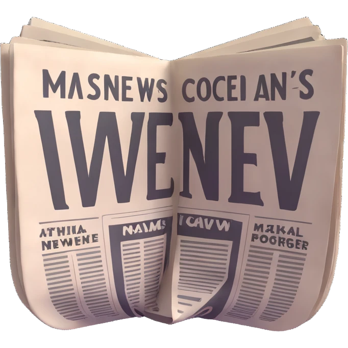 Vavinews logo with folded newspaper emoji