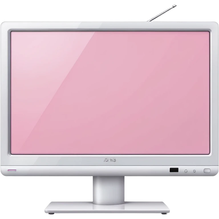 Light pink flat tv emoji