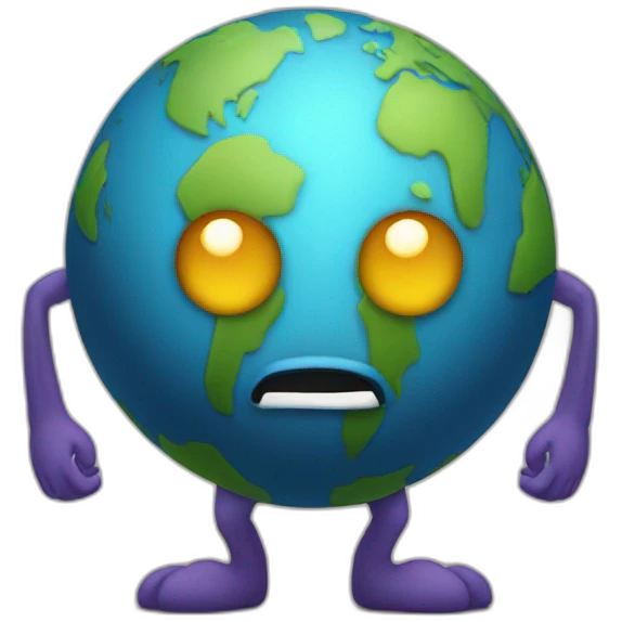 planet with arms and legs emoji