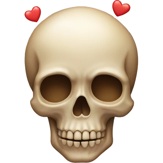skull with hearts  emoji
