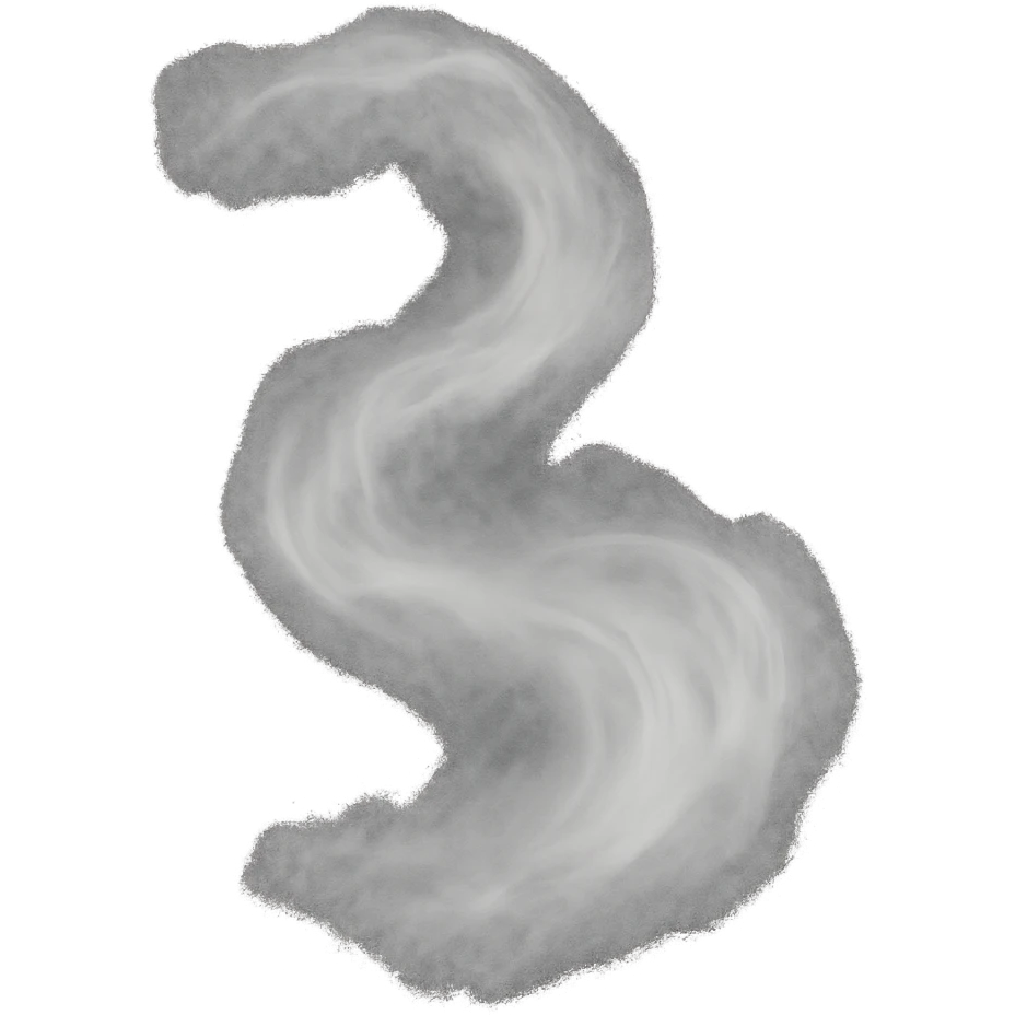 a gentle, swirling cloud of white mist, thin and ethereal, as if floating in a steam room, no background emoji