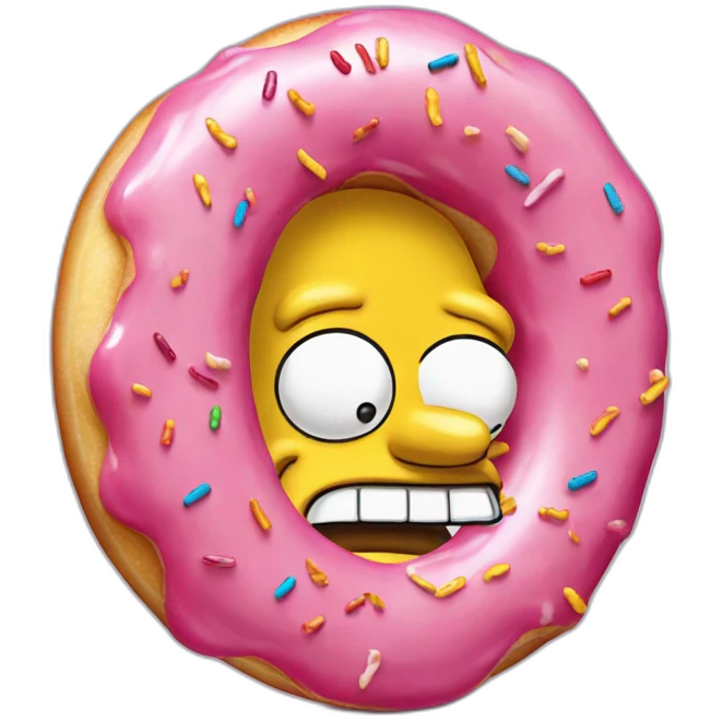 Homer Simpson donut emoji