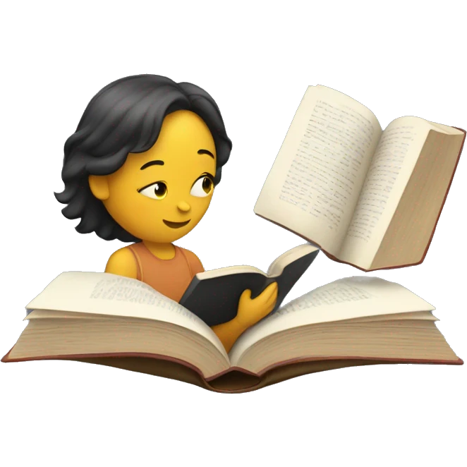 person reading a book emoji