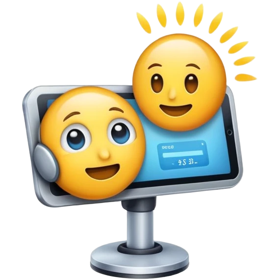 crea un emoji de inteligencia artificial diciendo adios emoji